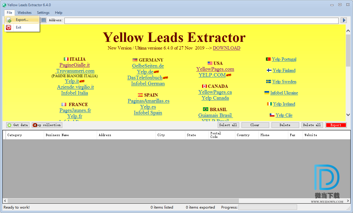 Yellow Leads Extractor下载 - Yellow Leads Extractor 黄页网站数据提取软件 6.4.0 破解版