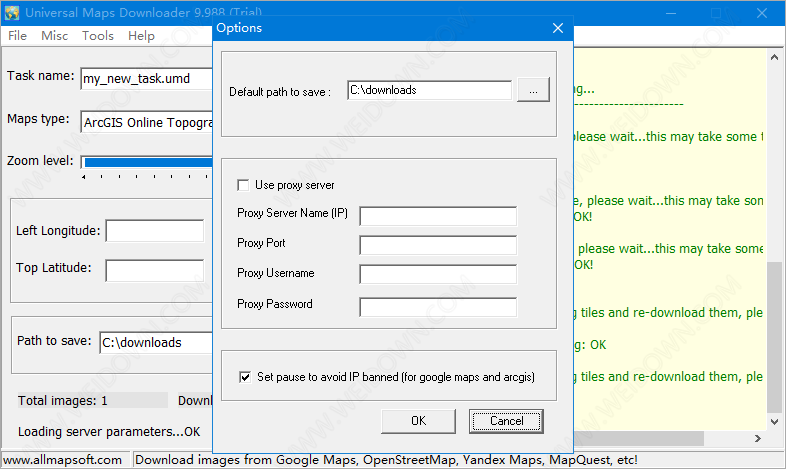 Universal Maps Downloader