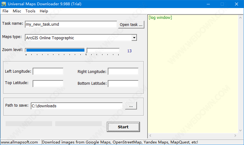 Universal Maps Downloader