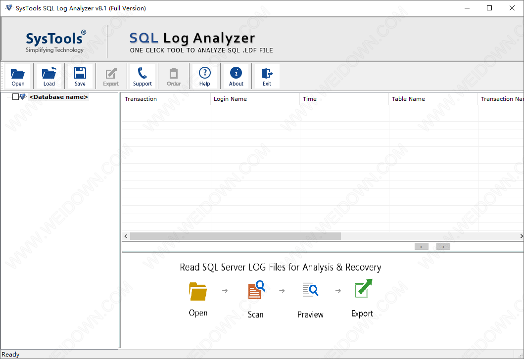 SysTools SQL Log Analyzer