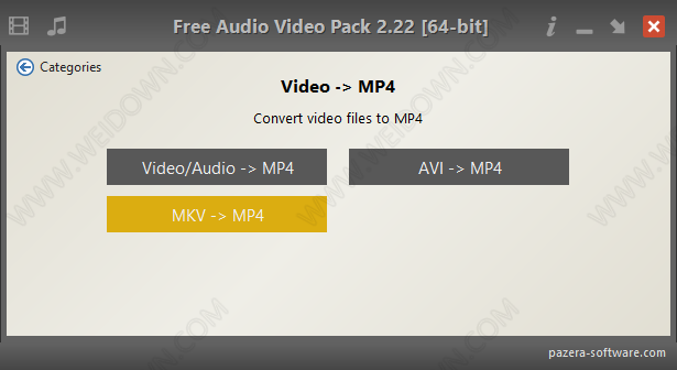 Free Audio Video Pack下载 - Free Audio Video Pack 2.23 中文64位便携版