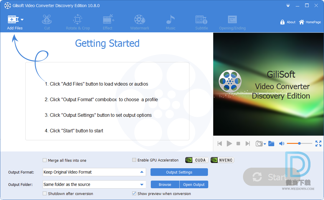 GiliSoft Video Converter下载 - GiliSoft Video Converter 视频转换器 10.8.0 绿色便携版