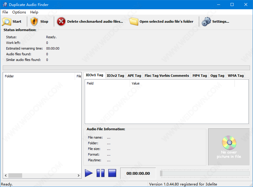 3delite Duplicate Audio Finder便携版下载 - 3delite Duplicate Audio Finder 1.0.45.82 注册便携版