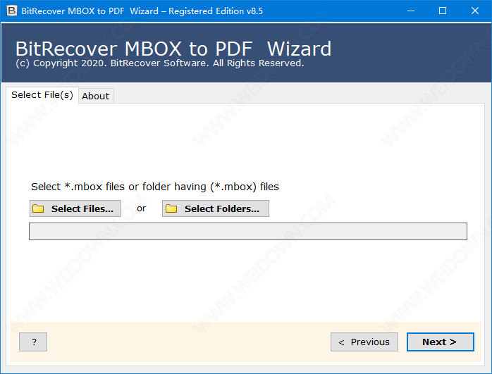 BitRecover MBOX to PDF Wizard