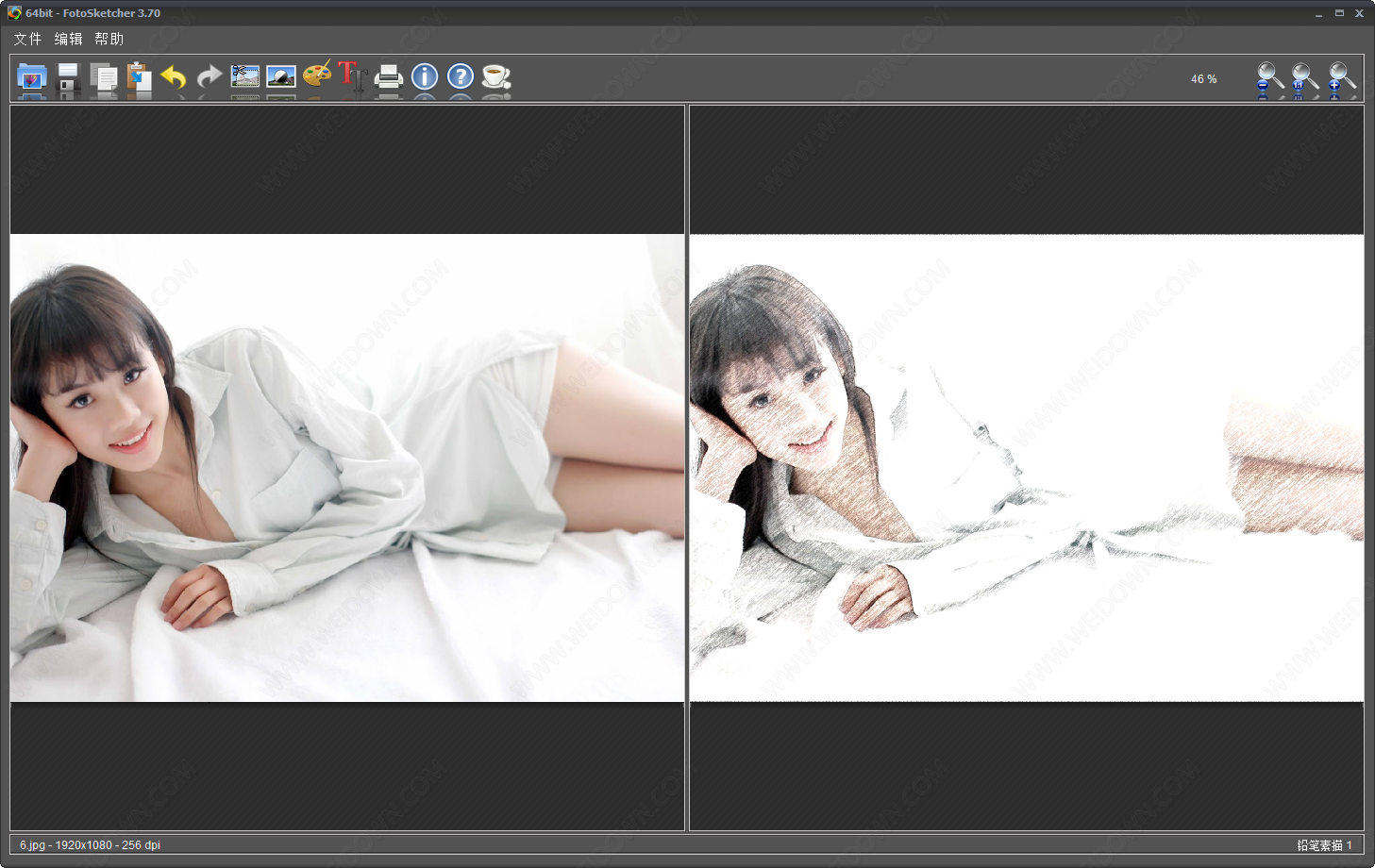 FotoSketcher下载 - FotoSketcher 3.70 绿色中文版