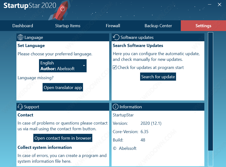Abelssoft StartupStar下载 - Abelssoft StartupStar 2020 12.1.48 破解版
