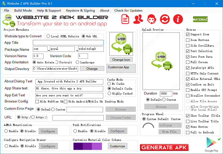 Website 2 APK Builder Pro下载 - Website 2 APK Builder Pro 4.2 破解版