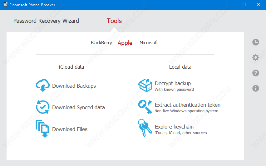 Elcomsoft Phone Breaker Forensic Edition