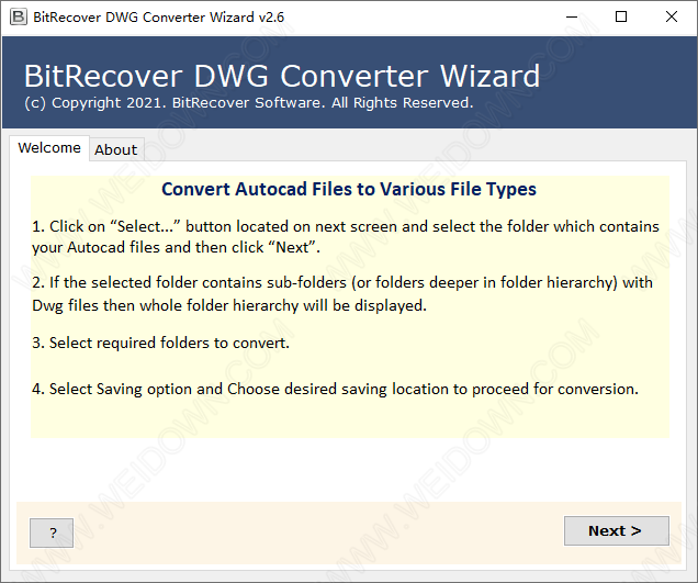 BitRecover DWG Converter Wizard-1