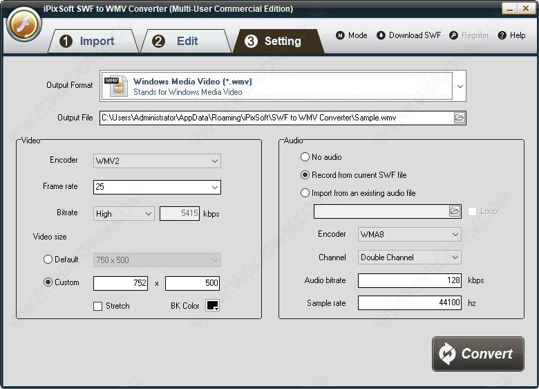 iPixSoft SWF to WMV Converter下载 - iPixSoft SWF to WMV Converter 4.6.0 破解版