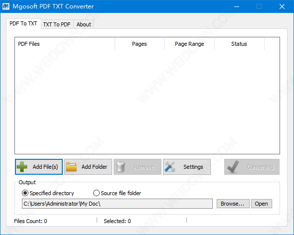 Mgosoft PDF Text Converter