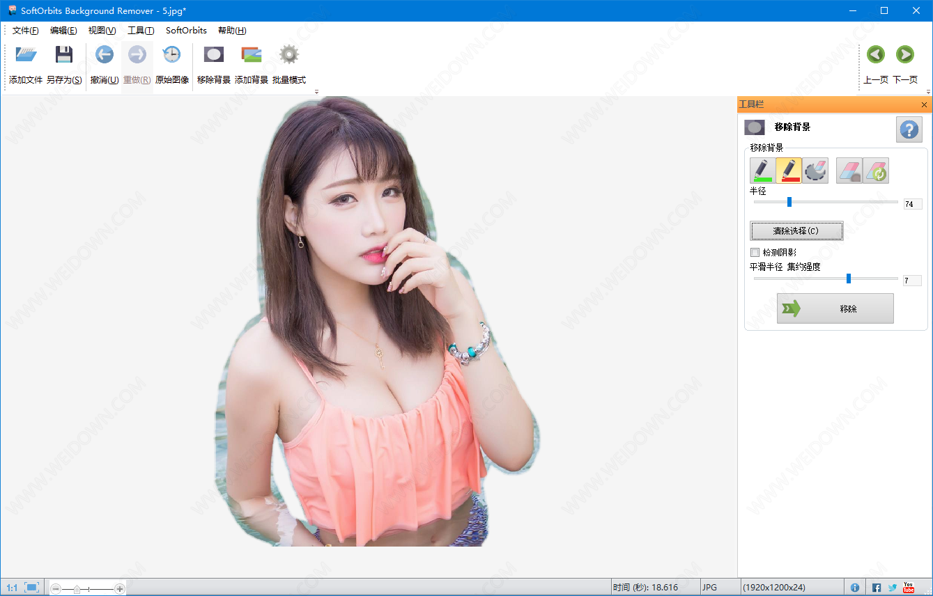 Photo Background Remover下载 - Photo Background Remover 6.0 中文绿色便携版