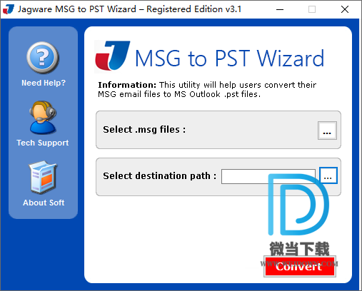 Jagware MSG to PST Wizard下载 - Jagware MSG to PST Wizard MSG转PST工具 3.1 破解版