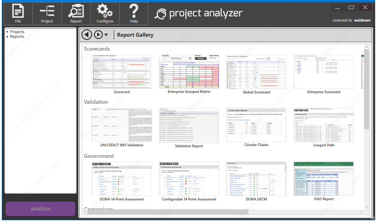 Steelray Project Analyzer