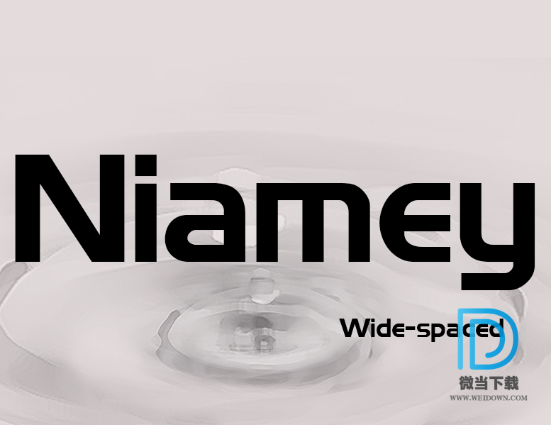 Niamey字体下载 - Niamey字体 免费下载