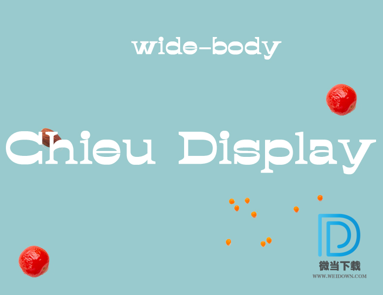 Chieu-Display字体下载 - Chieu-Display字体 免费下载