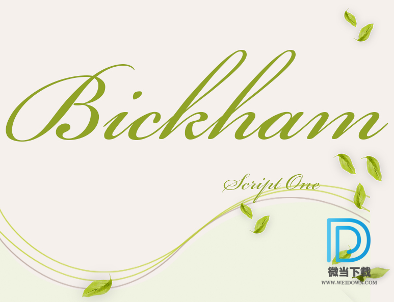 BickhamScriptOne字体下载 - BickhamScriptOne字体 免费下载