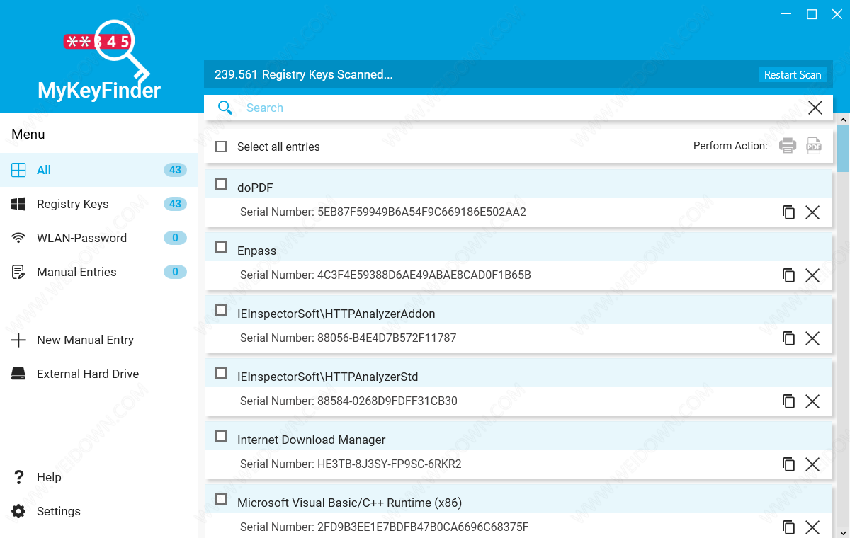 Abelssoft MyKeyFinder下载 - Abelssoft MyKeyFinder 2020 密钥搜索工具 9.2.56 破解版