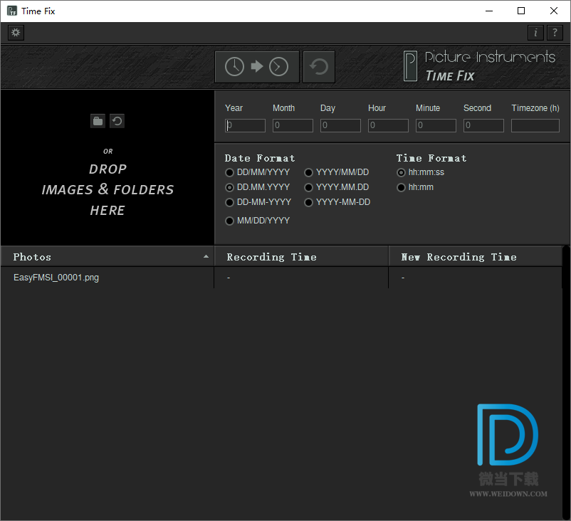 Picture Instruments Time Fix Pro下载 - Picture Instruments Time Fix Pro 照片时间修改软件 2.0.4 破解版