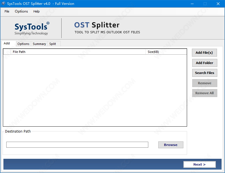 SysTools OST Splitter下载 - SysTools OST Splitter 4.0.0.0 破解版