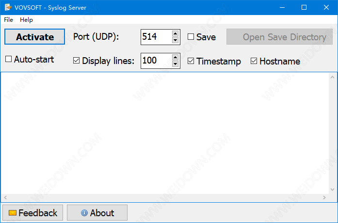 VovSoft Syslog Server