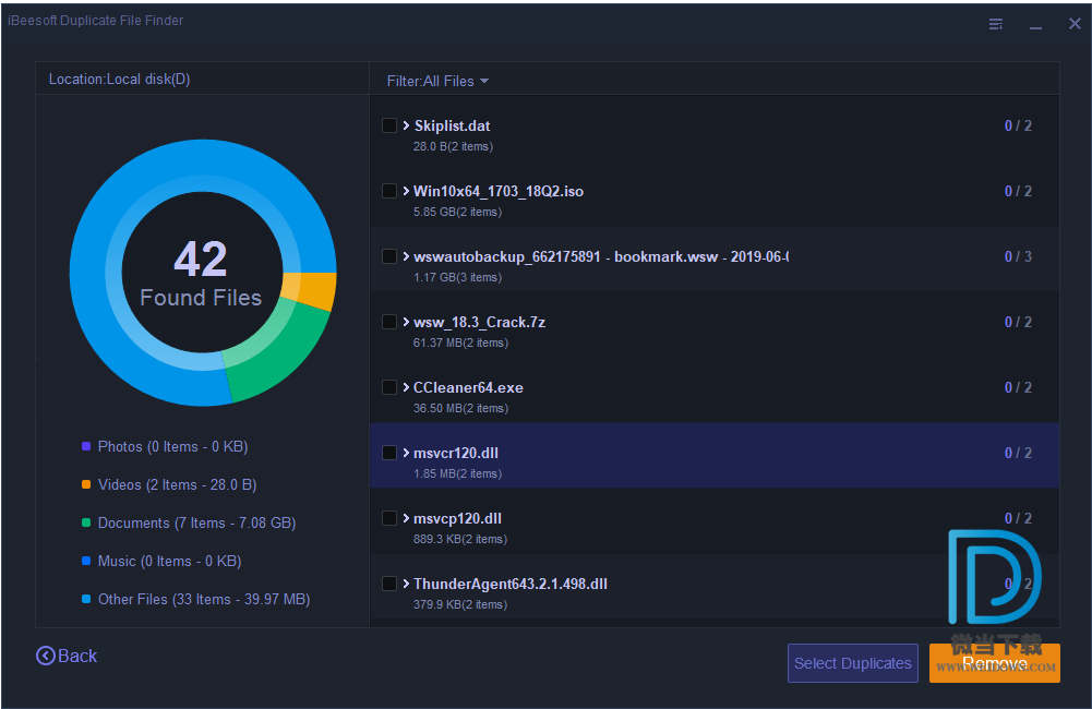 iBeesoft Duplicate File Finder下载 - iBeesoft Duplicate File Finder 重复文件查找工具 2.0 破解版