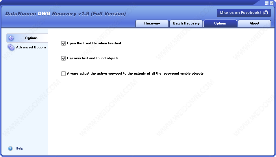 DataNumen DWG Recovery下载 - DataNumen DWG Recovery 1.9.0 破解版