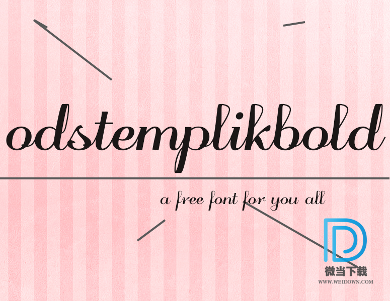 odstemplikbold字体下载 - odstemplikbold字体 免费下载