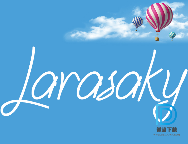 Larasaky字体下载 - Larasaky字体 免费下载