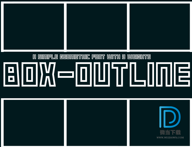 Box Outline字体下载 - Box Outline字体 免费下载