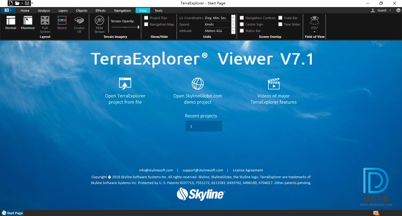 Skyline TerraExplorer Pro下载 - Skyline TerraExplorer Pro GIS桌面查看器 7.1.0.3067 破解版