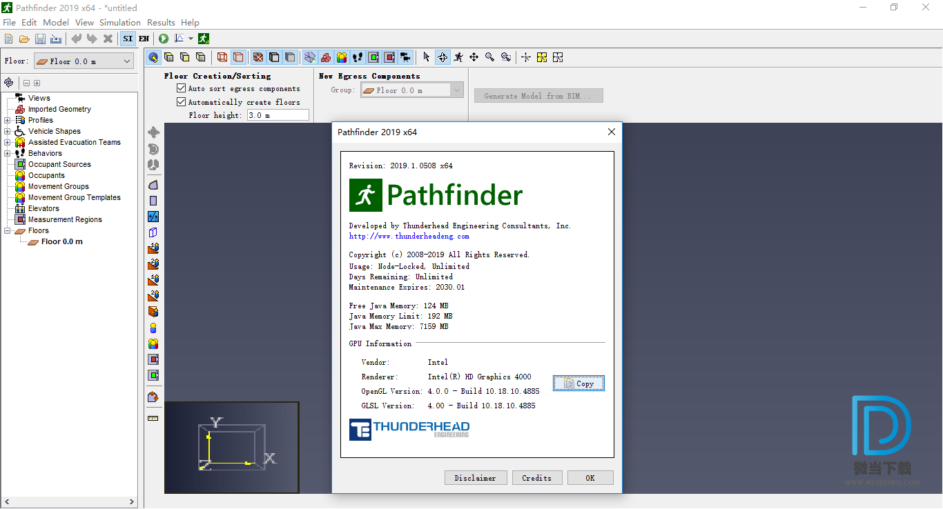 Thunderhead Engineering Pathfinder下载 - Thunderhead Engineering Pathfinder 运动模拟软件 2019.1.0508 破解版