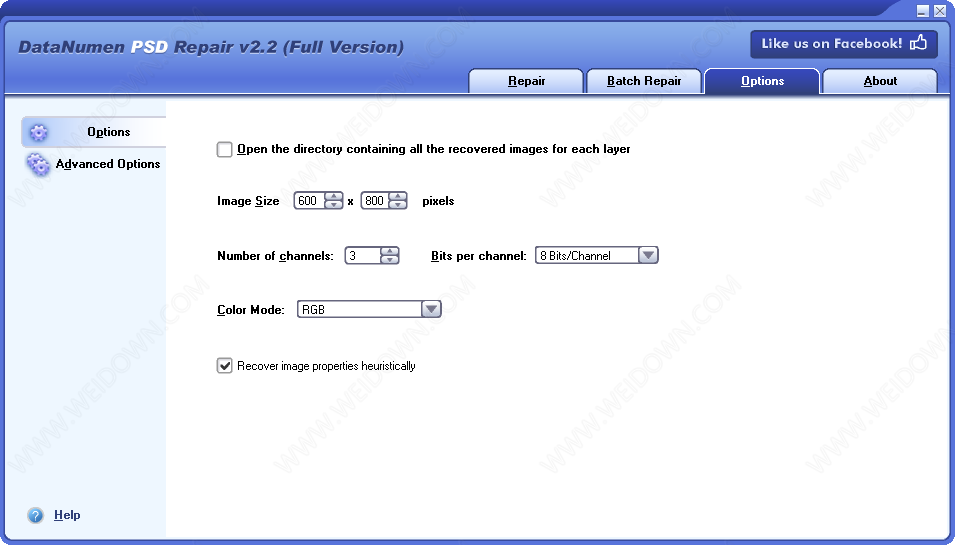 DataNumen PSD Repair下载 - DataNumen PSD Repair 2.2.0 破解版