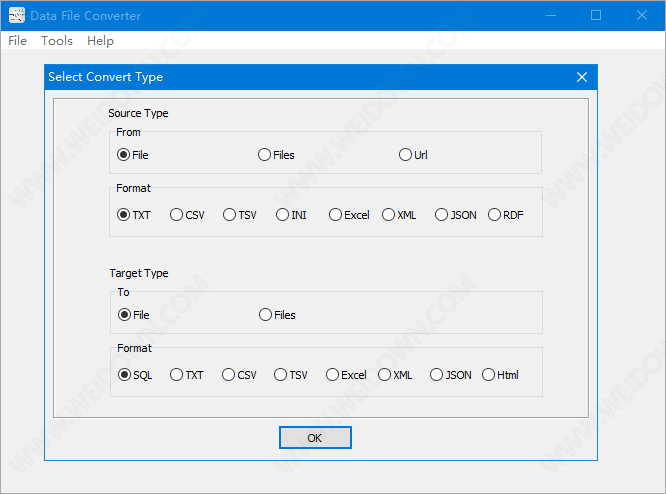 Withdata Data File Converter