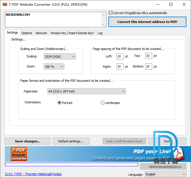 7-PDF Website Converter下载 - 7-PDF Website Converter 网页转PDF文件 3.0.0.184 破解版