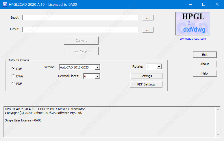 Guthrie HPGL2CAD下载 - Guthrie HPGL2CAD 2020 A.10 破解版