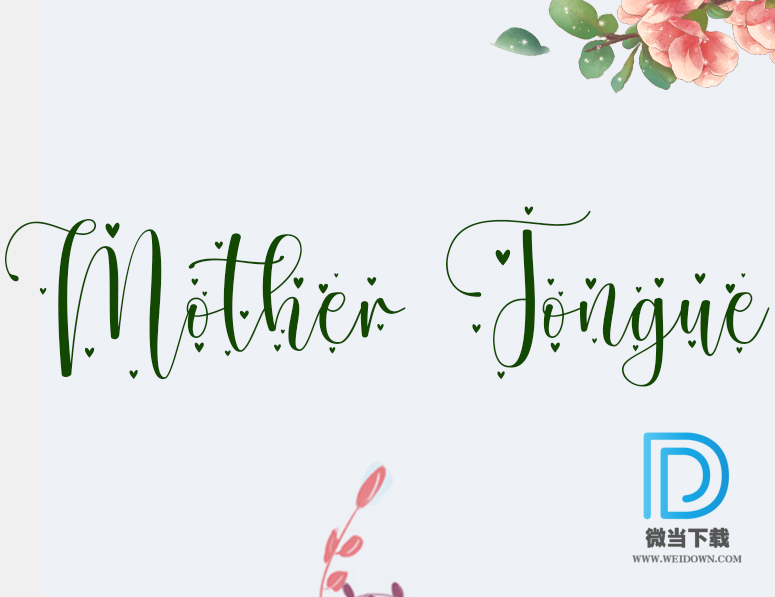 Mother Tongue字体下载 - Mother Tongue字体 免费下载