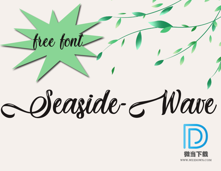 Seaside Wave字体下载 - Seaside Wave字体 免费下载