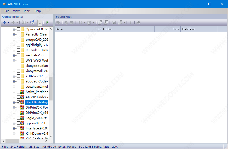 AX-ZIP Finder下载 - AX-ZIP Finder 4.5 破解版