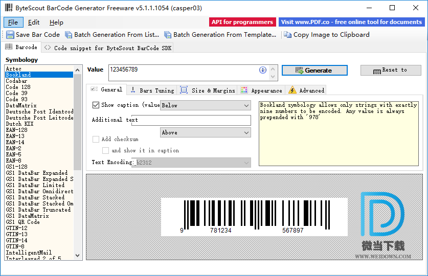 ByteScout BarCode Generator下载 - ByteScout BarCode Generator 条形码生成器 5.1.5.1082 便携版