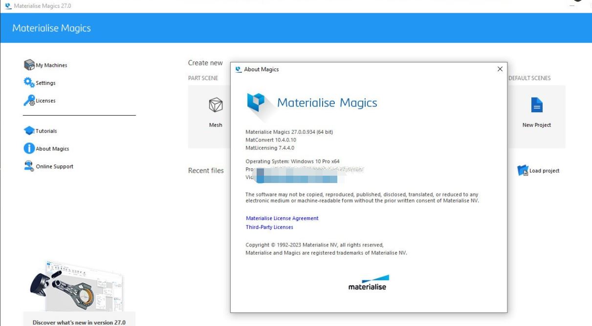 Materialise Magics 27.0.0.934 中文免费授权版(附安装教程)-1